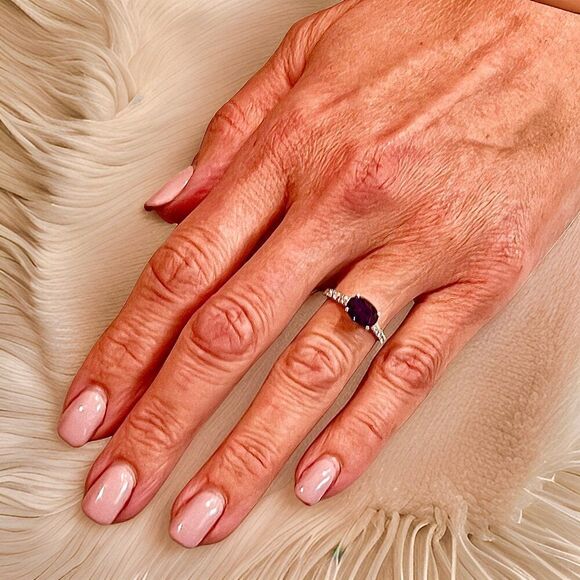 Natural Sapphire Diamond Ring 6.5 14k W Gold 3.15 TCW Certified $4,950 310588 - Picture 3 of 14